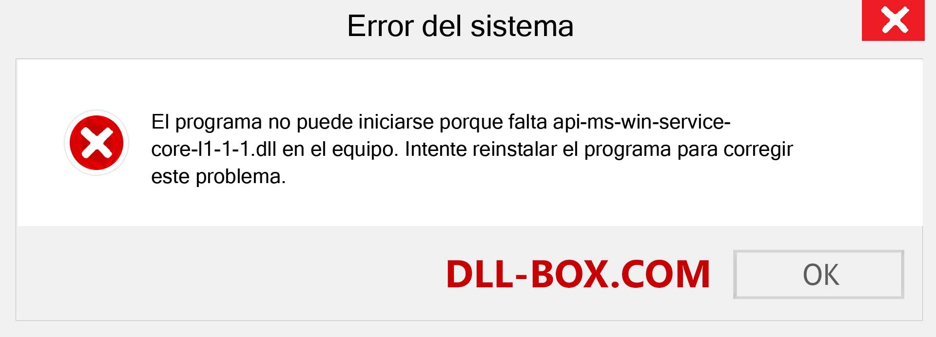 ¿Falta el archivo api-ms-win-service-core-l1-1-1.dll ?. Descargar para Windows 7, 8, 10 - Corregir api-ms-win-service-core-l1-1-1 dll Missing Error en Windows, fotos, imágenes