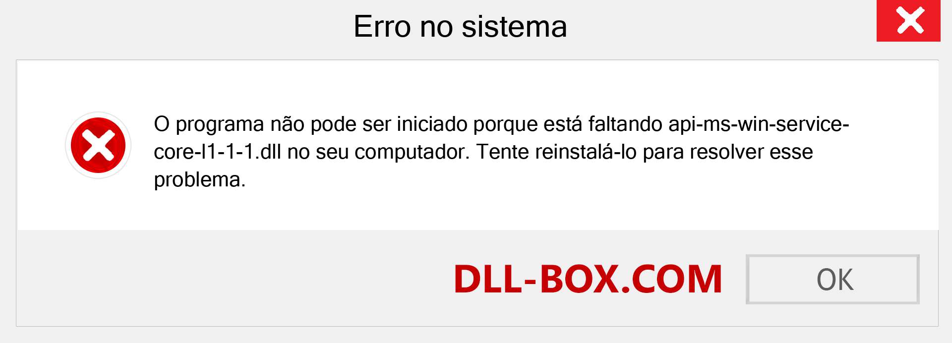 Arquivo api-ms-win-service-core-l1-1-1.dll ausente ?. Download para Windows 7, 8, 10 - Correção de erro ausente api-ms-win-service-core-l1-1-1 dll no Windows, fotos, imagens